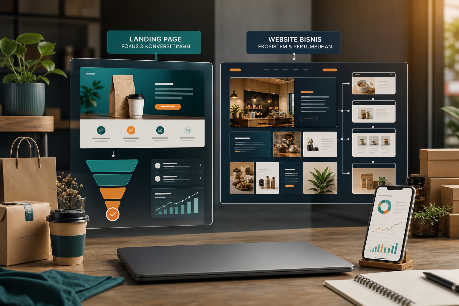 Landing Page vs Website: Beda Fungsi, Beda Strategi, dan Kapan Pakai Keduanya